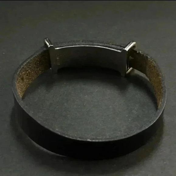 Hermes Api 2 Black Leather Bracelet - Picture 3 of 5